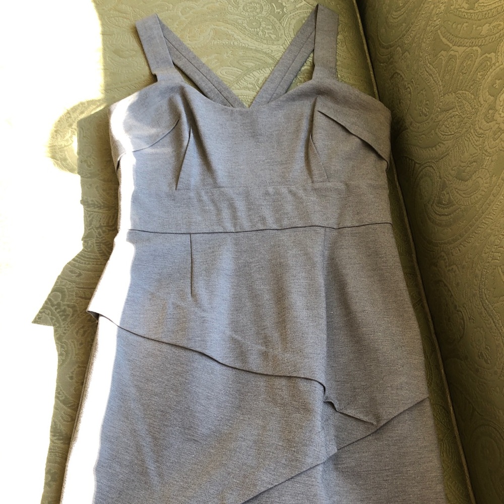 Ali Ro GRAY Fitted Dress Size 12